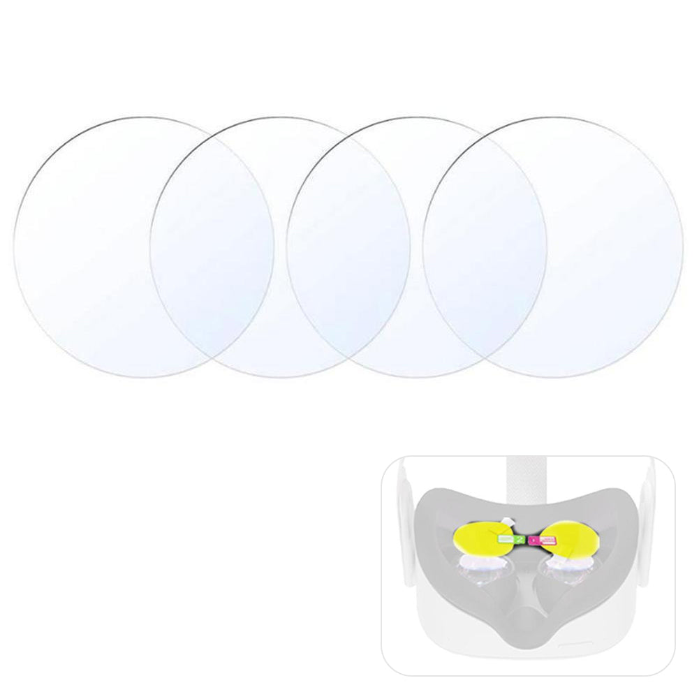 4Pcs Screen Protectors for Oculus Quest 2 VR Headset Anti-Scratch Soft TPU Lens Protector Cover Film 4Pcs Screen Protectors for Oculus Quest 2 VR Headset Anti-Scratch Soft TPU Lens Protector Cover Film